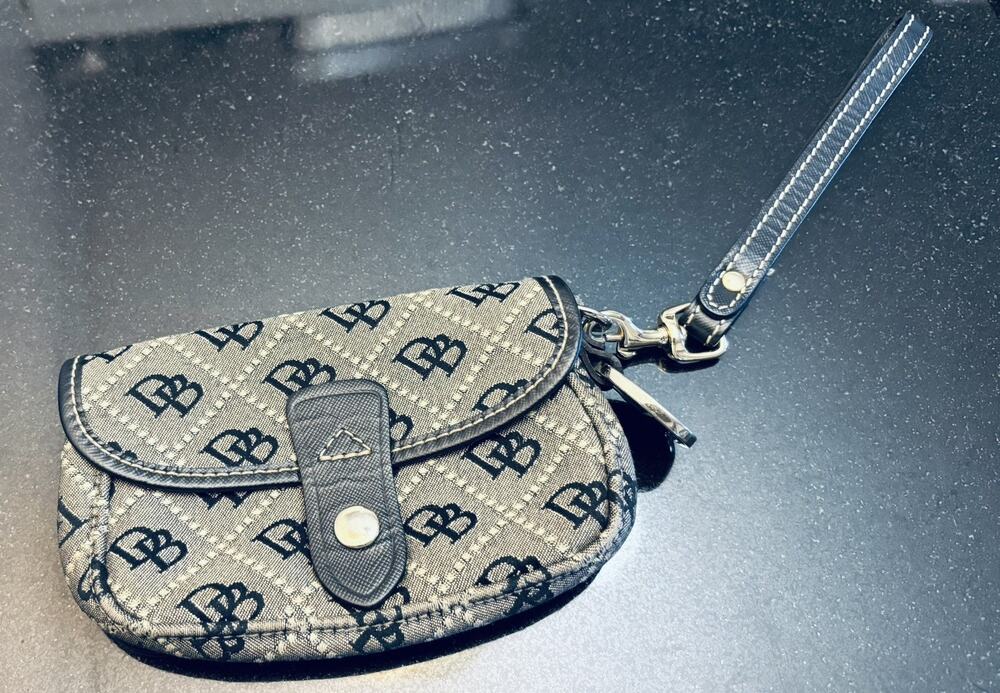 DOONEY & BOURKE Signature Duck Logo Wristlet Wallet Purse Clutch Bag 6" X 4" Y2K